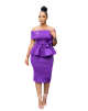 Robe de femme - Women Dress - Purple-01